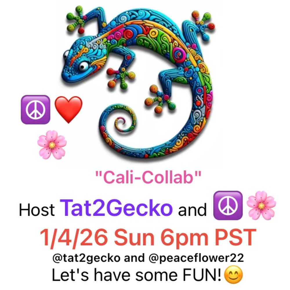 1/4/26 Sun 6pm PST 😊❤️☮️🌸
